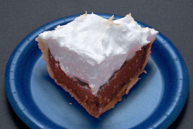 Slice of Chocolate cream pie