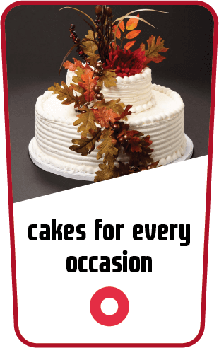 cakes for every occasion text with image of a fall themed wedding cake