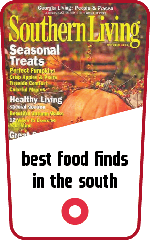 best food finds in the south text with Southern Living magazine cover image